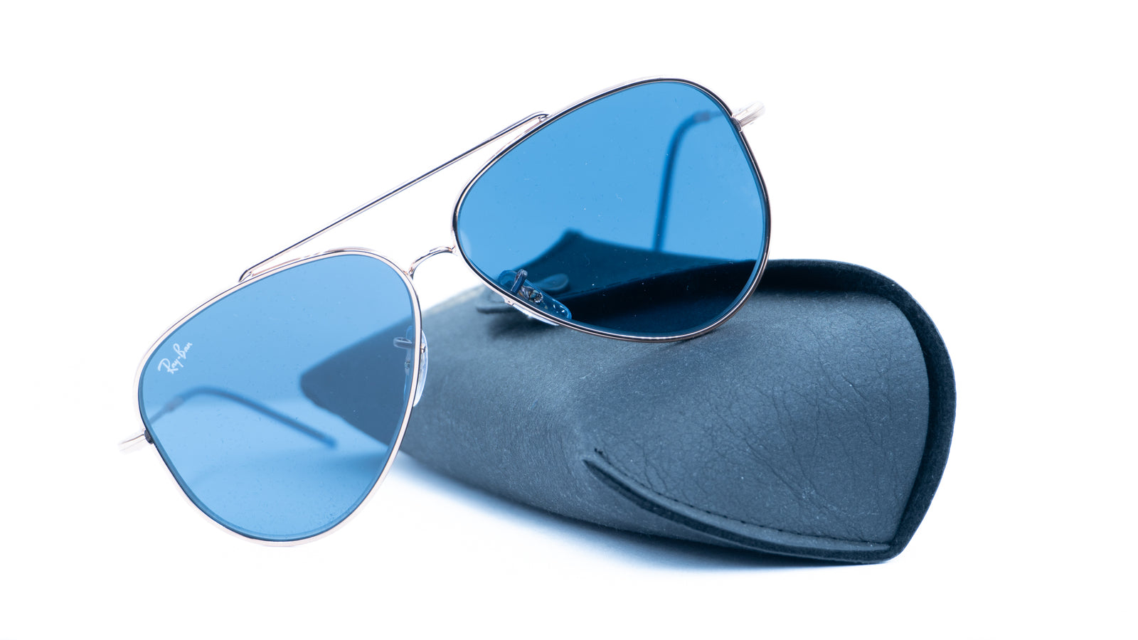 Gafas ray shops ban aviator azules