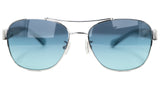 Lentes de sol Coach 92664S (Silver/Crys Teal) 56 16 135 2N HC 7064 (L151)