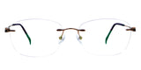 Lentes oftálmicos STEPPER 135 SI 98328 F030 54 16 TITANIUM