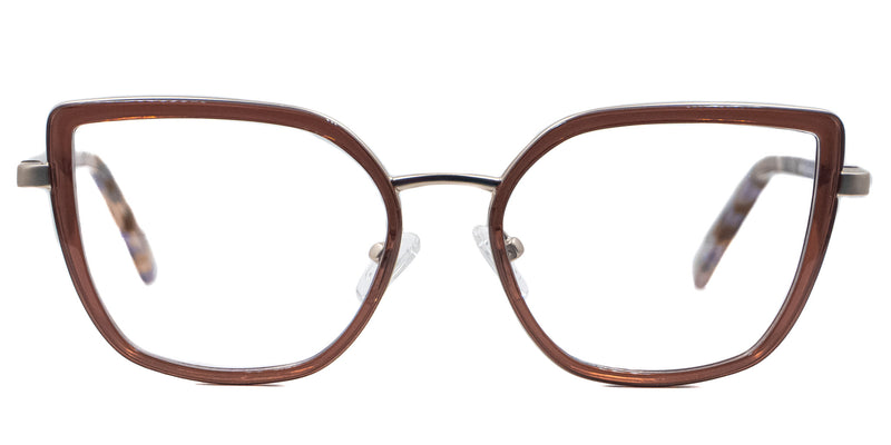 Lentes oftálmicos AXESS CLIP 2728 ROSY BROWN GOLD 54 18 145 POM7