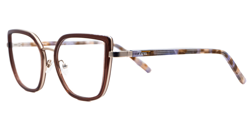 Lentes oftálmicos AXESS CLIP 2728 ROSY BROWN GOLD 54 18 145 POM7
