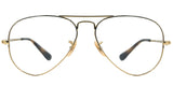 Lentes Oftalmico RAY BAN RB 6489 AVIATOR METAL II 2500 55 14 140
