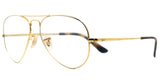 Lentes Oftalmico RAY BAN RB 6489 AVIATOR METAL II 2500 55 14 140