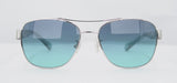 Lentes de sol Coach 92664S (Silver/Crys Teal) 56 16 135 2N HC 7064 (L151)